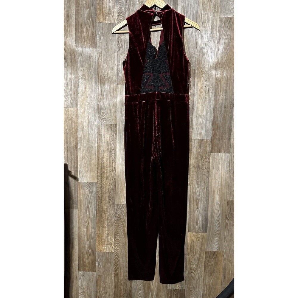 shinestar womens romper red velvet size large